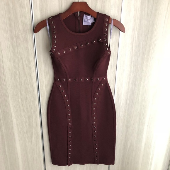 Herve Leger "Jaclyn" Snap Bandage Dress - NWT - Picture 4 of 8
